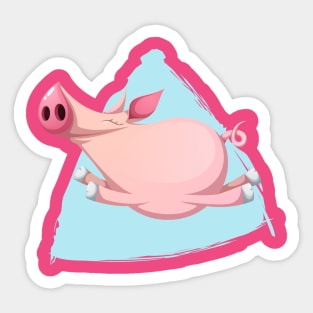 Happy Pig Sticker